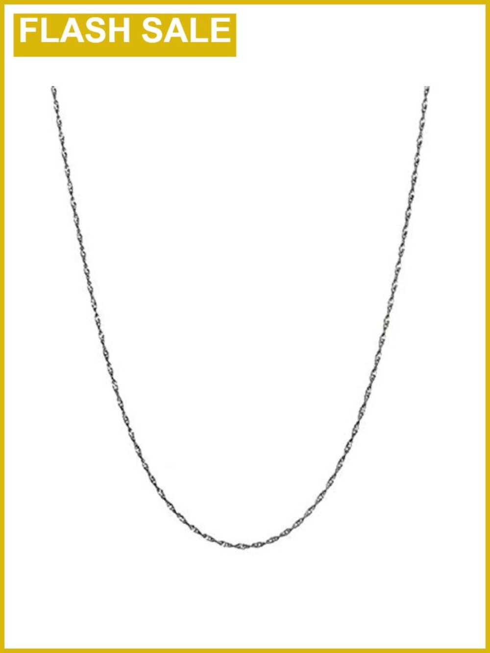 Sterling Silver Twisted Curb Link Chain Necklace 20 Inch Lobster Clasp